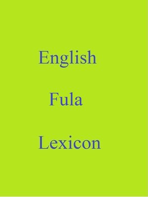cover image of English Fula Lexicon